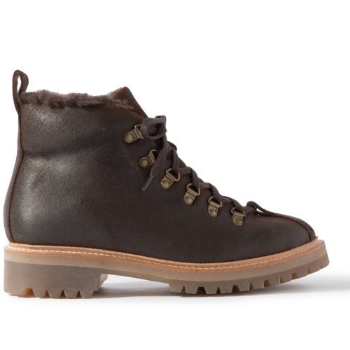 Shearling hiking boots online